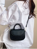 Small Contrast Handbag Women's Top Handle Tote Bag