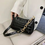 Stone Pattern Shoulder Bag Chain Strap Crossbody Bags for Women Lady Handbags