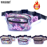 Waterproof Floral Waist Bum Camera Belt Bag Fanny Pack
