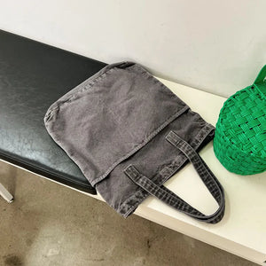 Canvas Tote Shoulder Bags Men Women Solid Handbags School Book Shopper