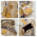 Yellow Leather Bucket Bag Crossbody Messenger Purse Tote