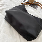 Women Large Size Nylon Crossbody Bag Vegan Plain Shoulder Purse