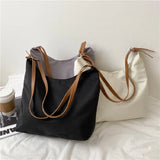 Women Large Size Nylon Crossbody Bag Vegan Plain Shoulder Purse