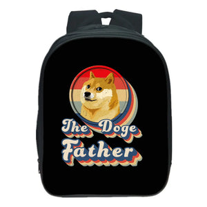 Dogecoin Backpack Cartoon Knapsack 13 Inch