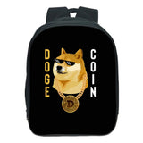 Dogecoin Backpack Cartoon Knapsack 13 Inch