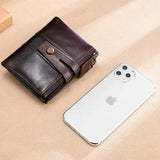 Men's Leather Wallet Anti-theft RFID Purse