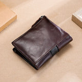 Men's Leather Wallet Anti-theft RFID Purse