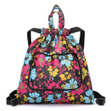 Women's Drawstring Bags Waterproof Folding Storage Bag Sports Gym Bag