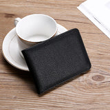 Pu Leather Driver Holder Car Document Business ID Pass Wallet Case