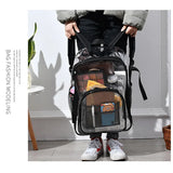 Eco-Friendly Transparent Backpack Storage Large Capacity PVC Unisex