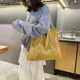 Eco-friendly Tote Bag Women Shopping Bag Large-capacity Canvas Shoulder Bag
