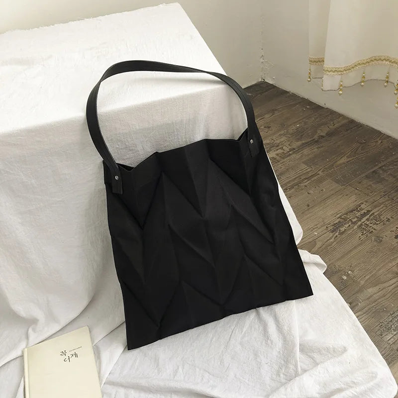 Eco-friendly Tote Bag Women Shopping Bag Large-capacity Canvas Shoulder Bag