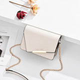 Sweet Casual Contrast Messenger Bag Women Chain All-match Small Square Bag