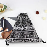 Elephant Retro Canvas Bag Shoulder Backpack Small Fresh Drawstring Bag Women's B