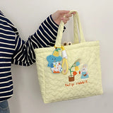 Embroidered Bunny Love Quilted Handbag