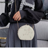 Flower Embroidery Women Evening Clutch Bag Chain Shoulder Handbag