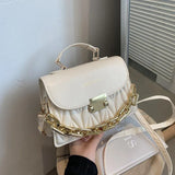 Women's Embroidery Shoulder Bag Crossbody with Chain Handbag
