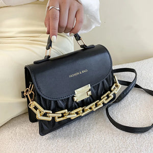 Women's Embroidery Shoulder Bag Crossbody with Chain Handbag