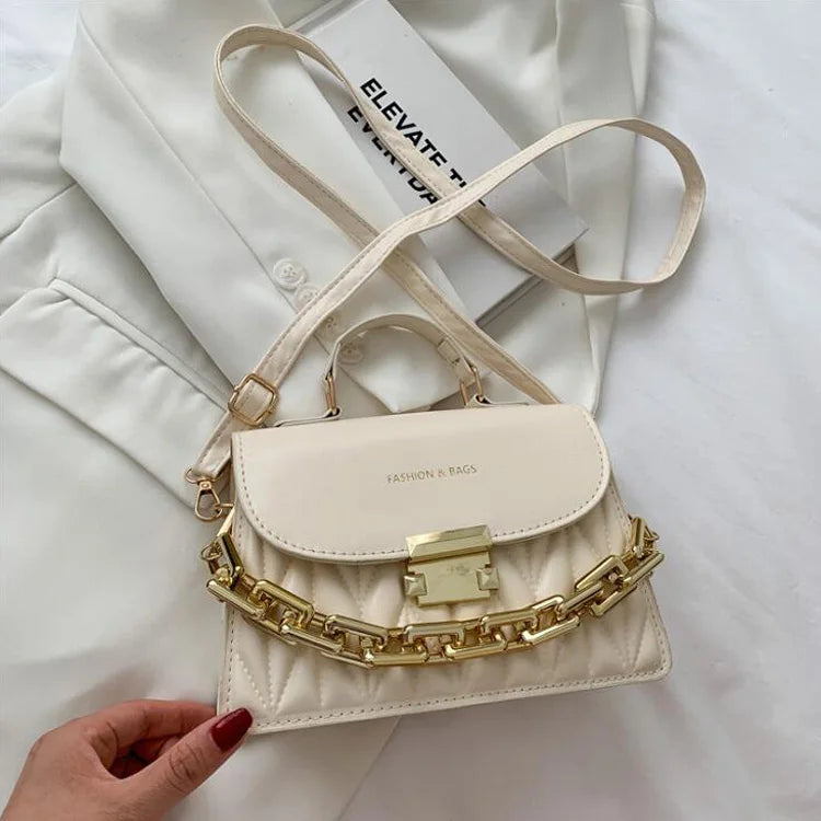 Women's Embroidery Shoulder Bag Crossbody with Chain Handbag