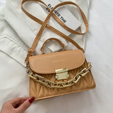 Women's Embroidery Shoulder Bag Crossbody with Chain Handbag