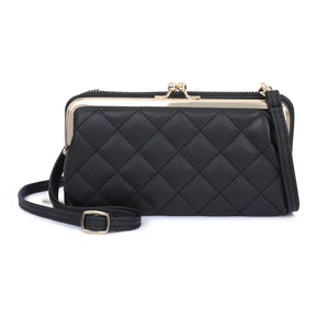 Embroidery Thread Phone Pocket Shoulder Bag Of Leather Crossbody Bags For Women