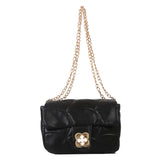 Spring Chain Shoulder Bag Lock Messenger Bag Small Square Bag