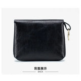 Retro Oil Wax Skin Coin Purse Key Bag