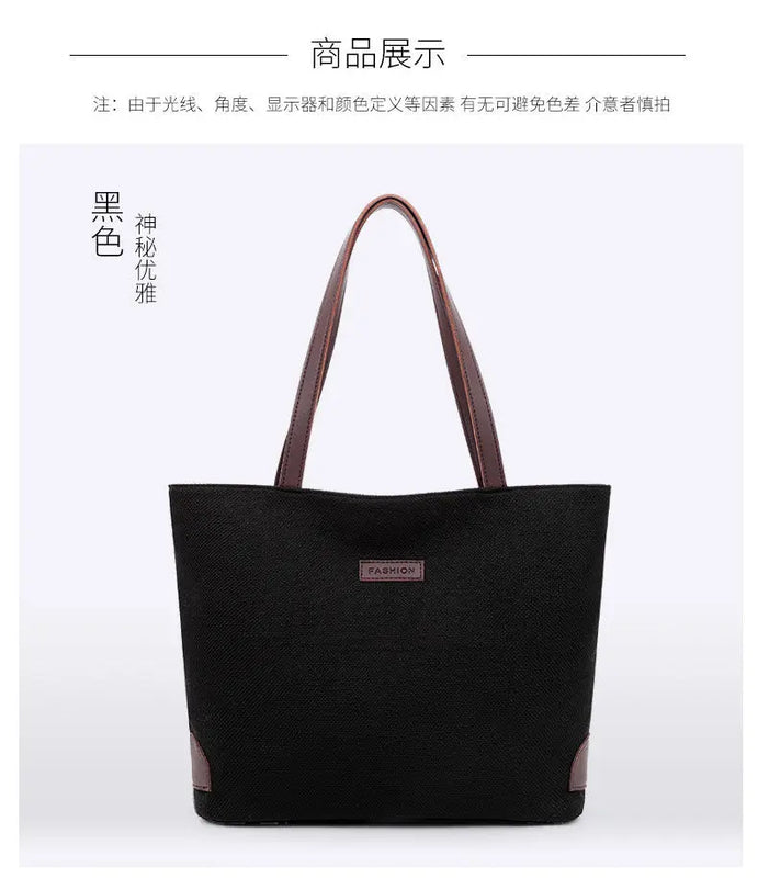 European American Tote Women's Handbag Large Capacity Bag