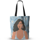 Girls Canvas Tote Bag Shoulder Canvas Shopping Bag