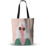 Girls Canvas Tote Bag Shoulder Canvas Shopping Bag