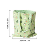 Double-Sided Cotton Linen Handbag Shopper Bag Reusable Grocery Bag