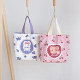 Canvas Dual-use Shoulder Bag with Pocket Handbag