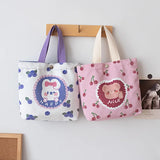 Canvas Dual-use Shoulder Bag with Pocket Handbag