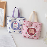 Canvas Dual-use Shoulder Bag with Pocket Handbag