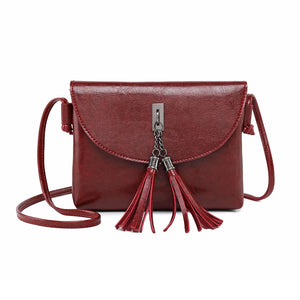 Stylish Tassel Crossbody Bag Solid Women Bag Sac Main Femme