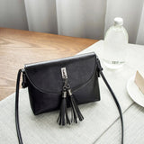 Stylish Tassel Crossbody Bag Solid Women Bag Sac Main Femme