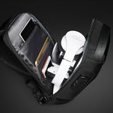 Anti-Thief Chest Bag USB Charging Waterproof Crossbody Shoulder Bag