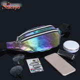 Laser PVC Fanny Pack Beach Travel Waist Bag for Women