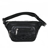 Retro Female Belt Bag Shoulder Crossbody Soft Leather Waist Bag