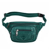 Retro Female Belt Bag Shoulder Crossbody Soft Leather Waist Bag
