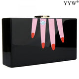 Women Acrylic Box Clutch Bag Purse Party Wedding Handbag Evening Bag