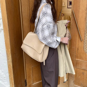 Winter Shoulder Bags Solid All-match Handbag Large Capacity