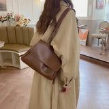 Winter Shoulder Bags Solid All-match Handbag Large Capacity