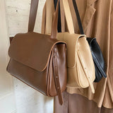 Winter Shoulder Bags Solid All-match Handbag Large Capacity