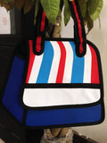 2D Bags National Novelty Small Shoulder Bag 3D Drawing Cartoon Comic Handbag