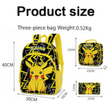 3pcs School Bags for Teenager Boys Girls Backpacks