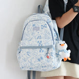 Harajuku Style Graffiti College Students Backpack