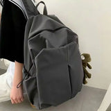 Men's Nylon High School College Students Computer Backpack