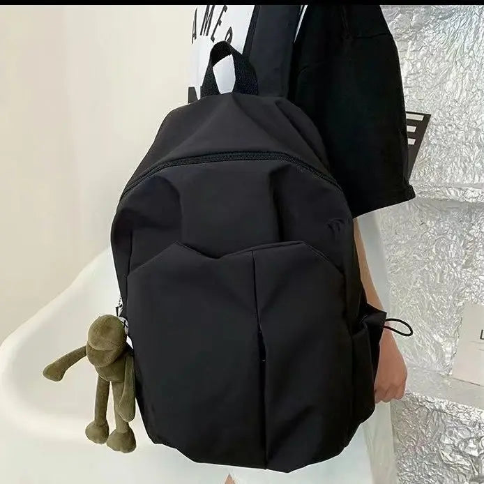 Men's Nylon High School College Students Computer Backpack