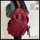 Men's Nylon High School College Students Computer Backpack
